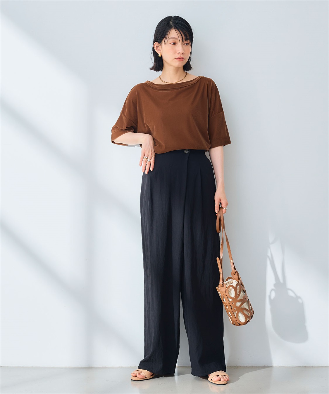 CROSS FUNCTION 《UV/撥水》エブ楽 ラップワイドパンツ_sub_10