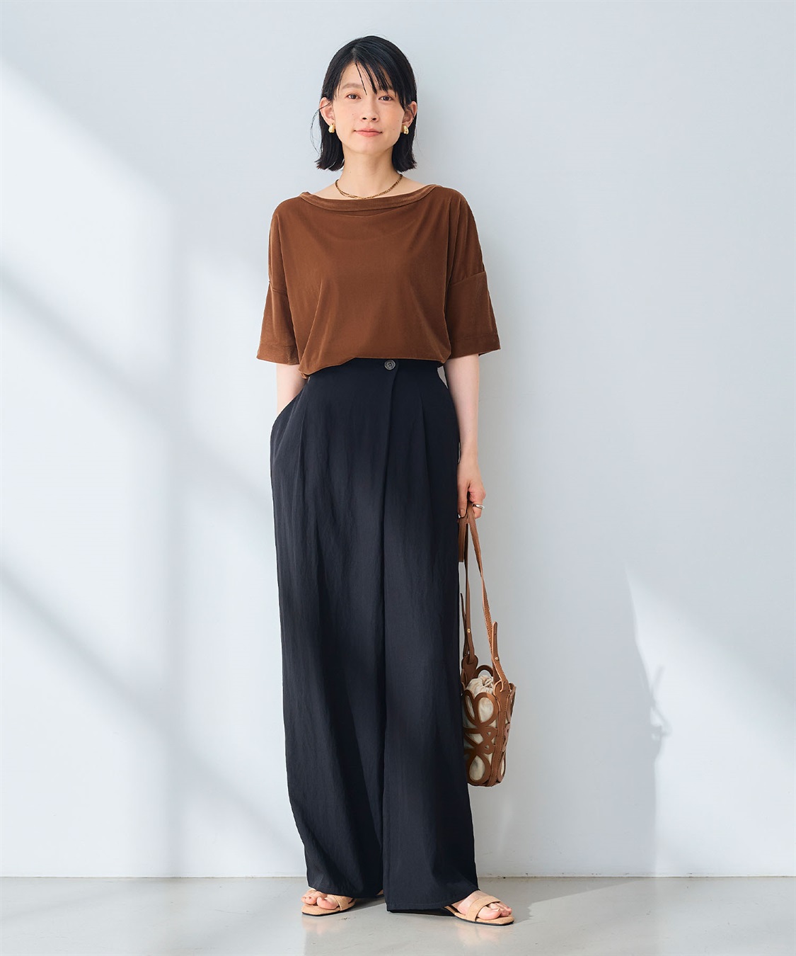 CROSS FUNCTION 《UV/撥水》エブ楽 ラップワイドパンツ_sub_11