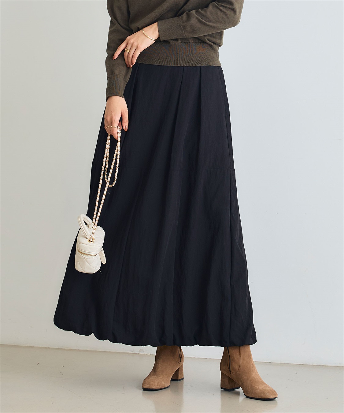 CROSS FUNCTION 《UV/撥水》エブ楽 イージーロングバルーンスカート_sub_11