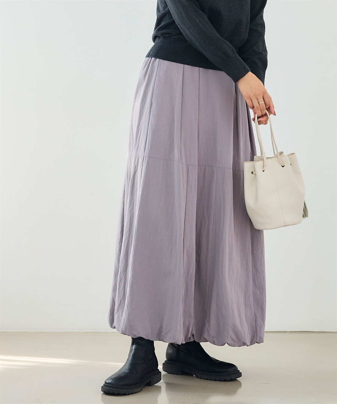 CROSS FUNCTION 《UV/撥水》エブ楽 イージーロングバルーンスカート_sub_17