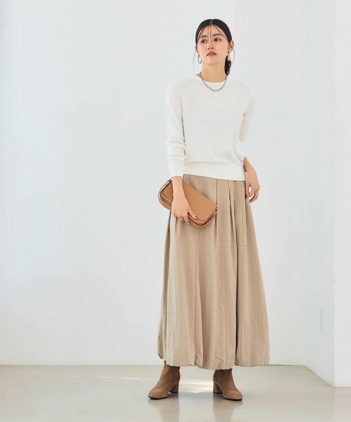 CROSS FUNCTION 《UV/撥水》エブ楽 イージーロングバルーンスカート_sub_19