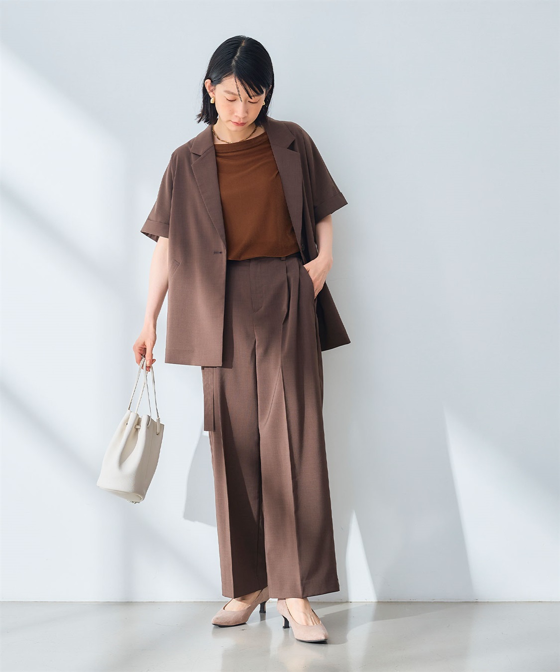 CROSS FUNCTION 《UV/通気性》サマ美え センタープレスストレートワイドパンツ_sub_3