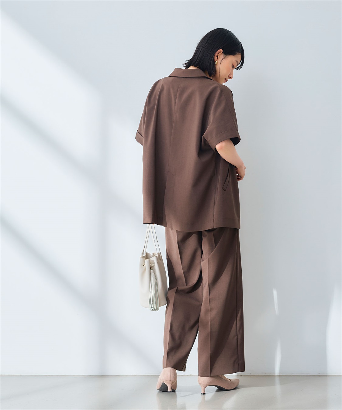 CROSS FUNCTION 《UV/通気性》サマ美え センタープレスストレートワイドパンツ_sub_5