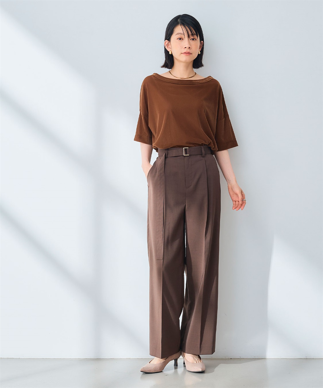 CROSS FUNCTION 《UV/通気性》サマ美え センタープレスストレートワイドパンツ_sub_6