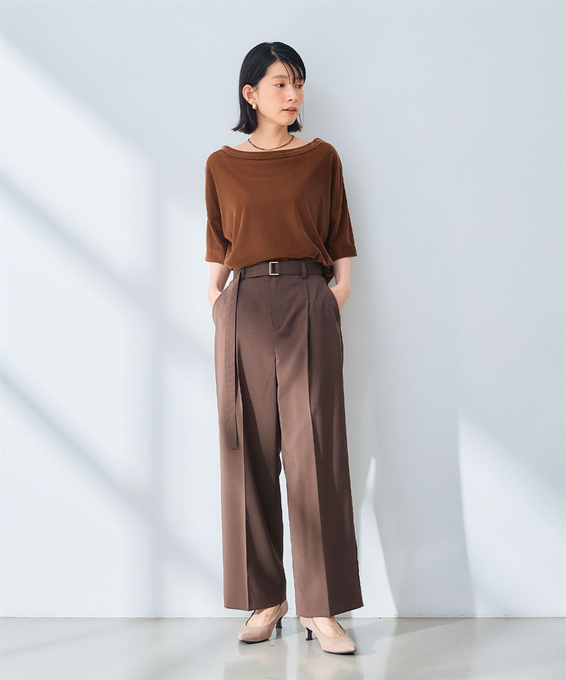 CROSS FUNCTION 《UV/通気性》サマ美え センタープレスストレートワイドパンツ_sub_7