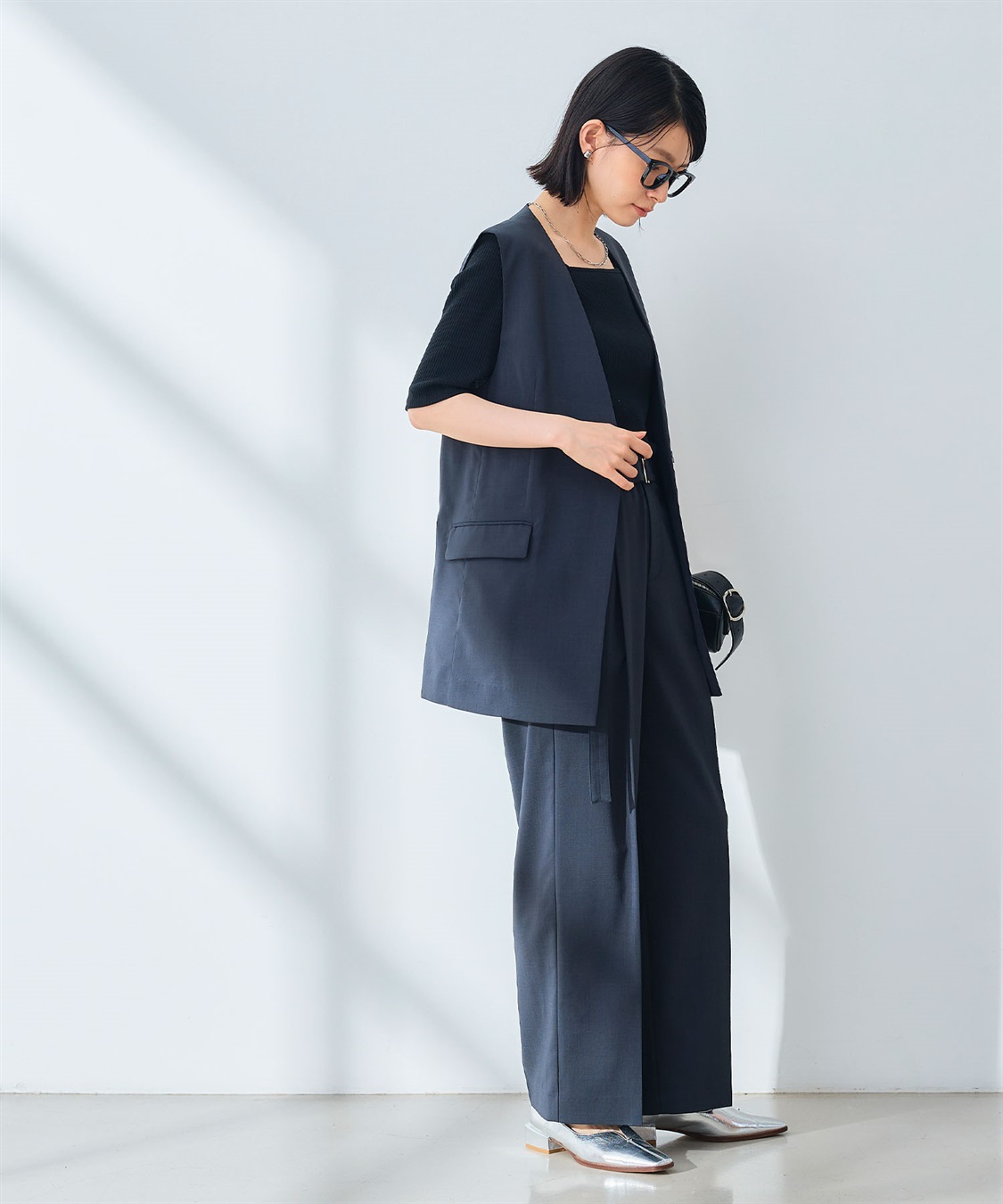 CROSS FUNCTION 《UV/通気性》サマ美え センタープレスストレートワイドパンツ_sub_11