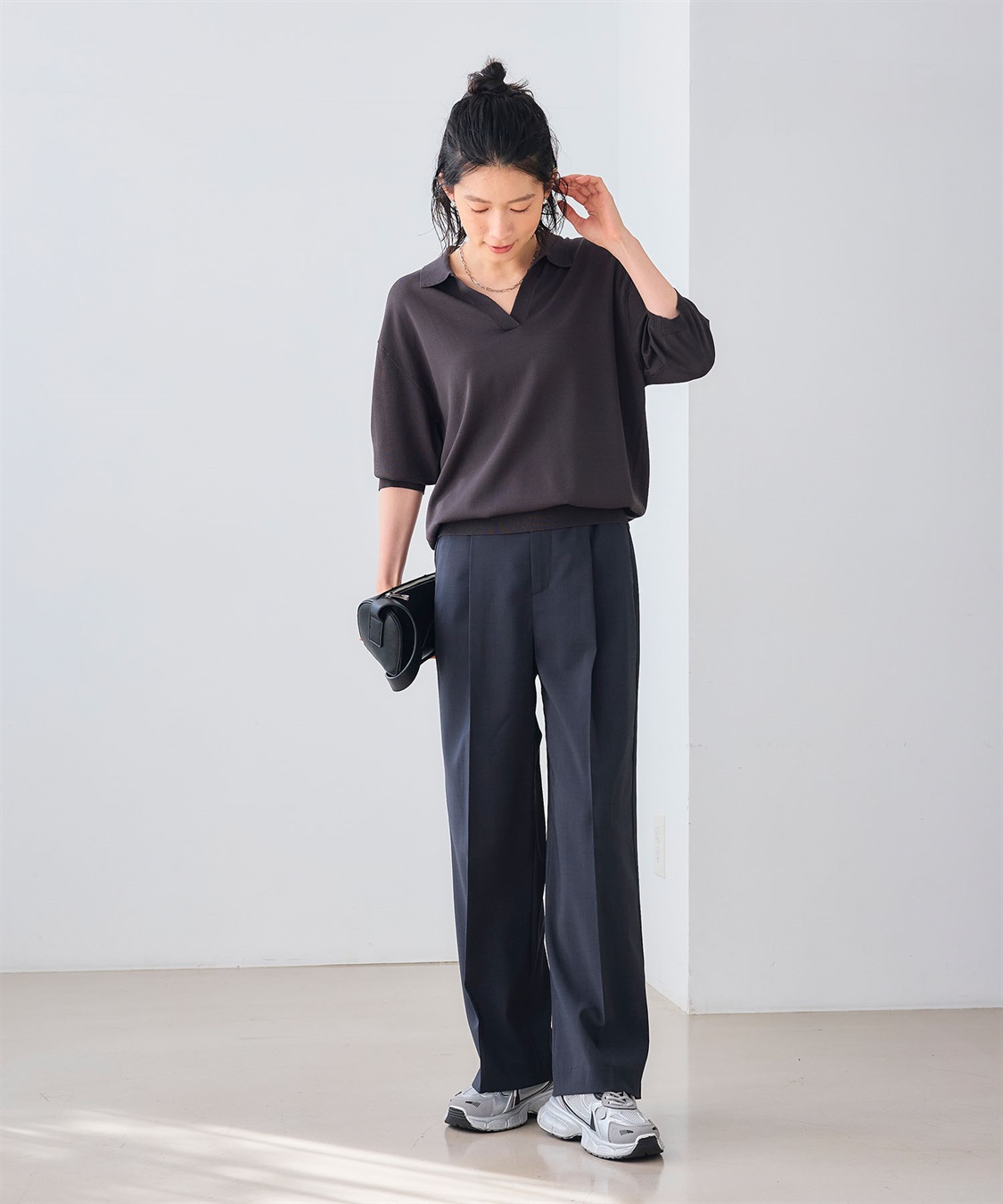 CROSS FUNCTION 《UV/通気性》サマ美え センタープレスストレートワイドパンツ_sub_13