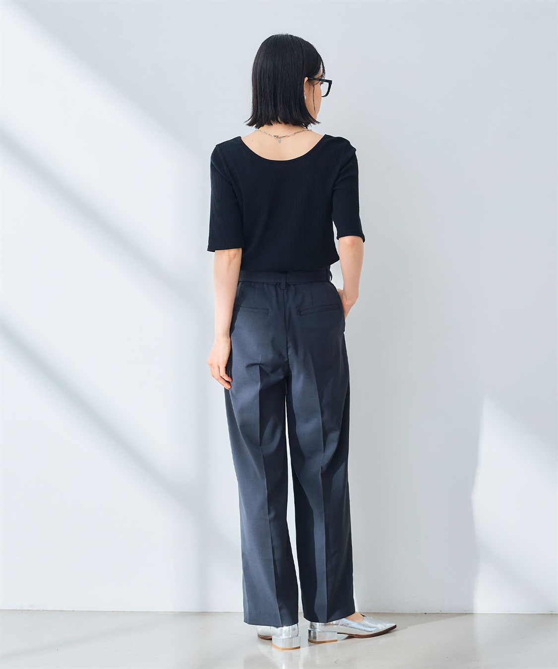 CROSS FUNCTION 《UV/通気性》サマ美え センタープレスストレートワイドパンツ_sub_23