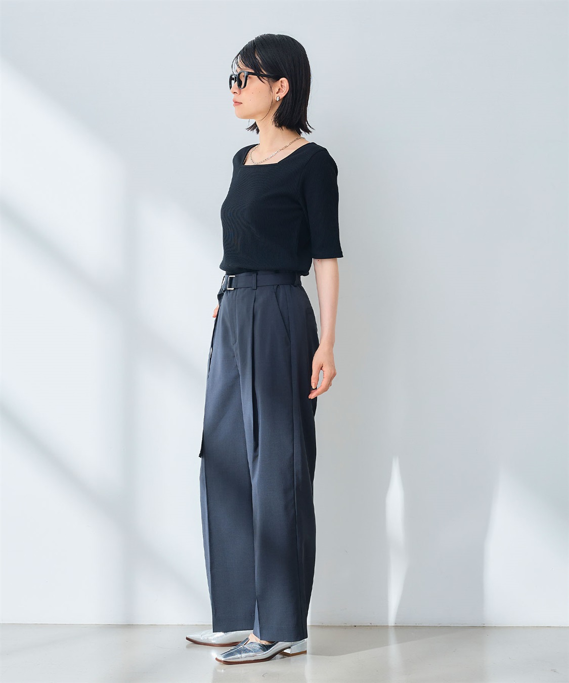 CROSS FUNCTION 《UV/通気性》サマ美え センタープレスストレートワイドパンツ_sub_24