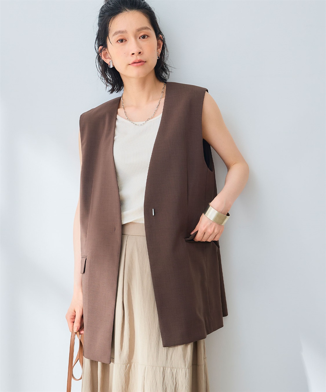 CROSS FUNCTION 《UV/通気性》サマ美え ノーカラージレ_sub_8