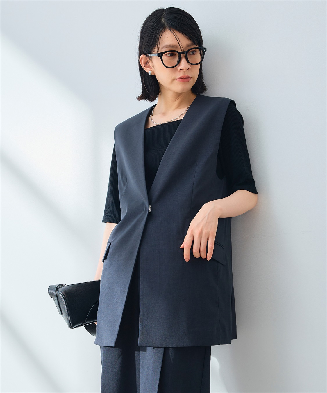 CROSS FUNCTION 《UV/通気性》サマ美え ノーカラージレ_sub_16