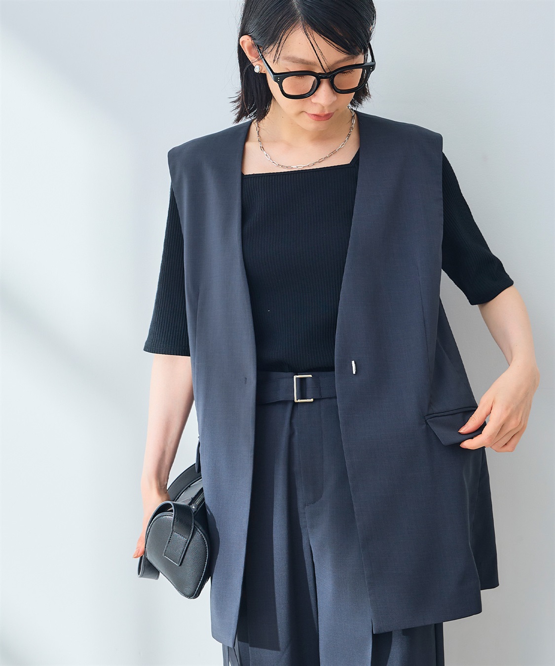 CROSS FUNCTION 《UV/通気性》サマ美え ノーカラージレ_sub_17