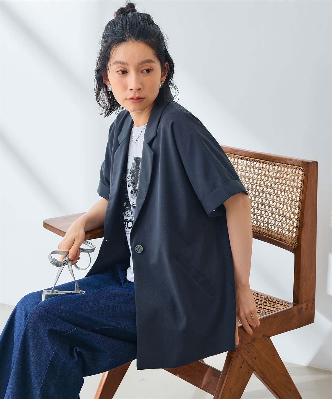 CROSS FUNCTION 《UV/通気性》サマ美え テーラードハーフスリーブジャケット_sub_6