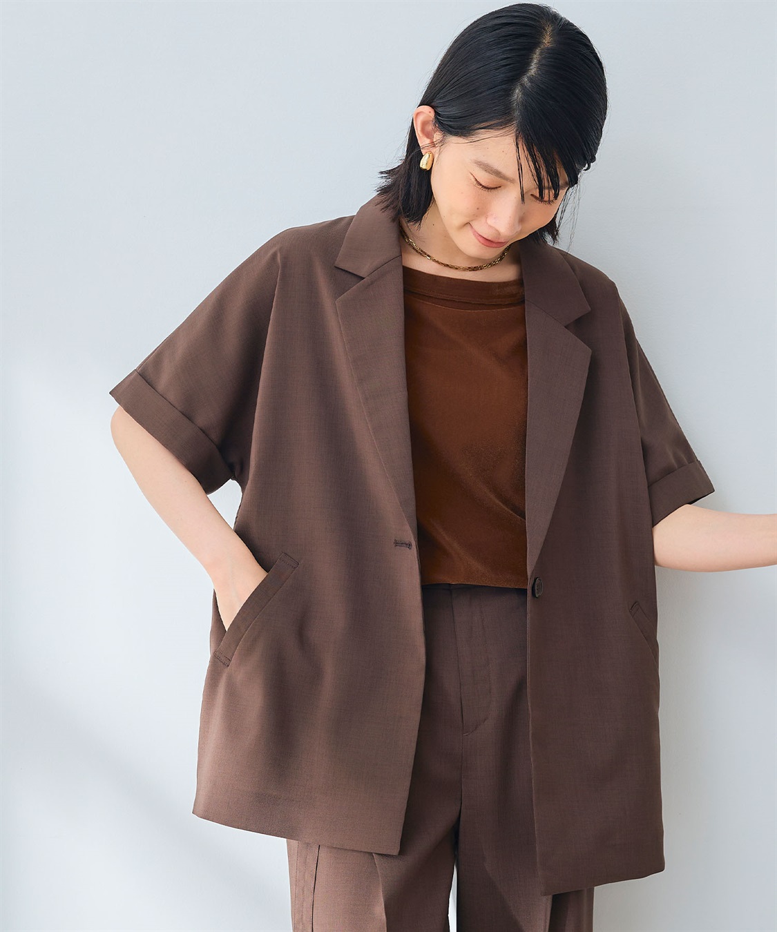 CROSS FUNCTION 《UV/通気性》サマ美え テーラードハーフスリーブジャケット_sub_15