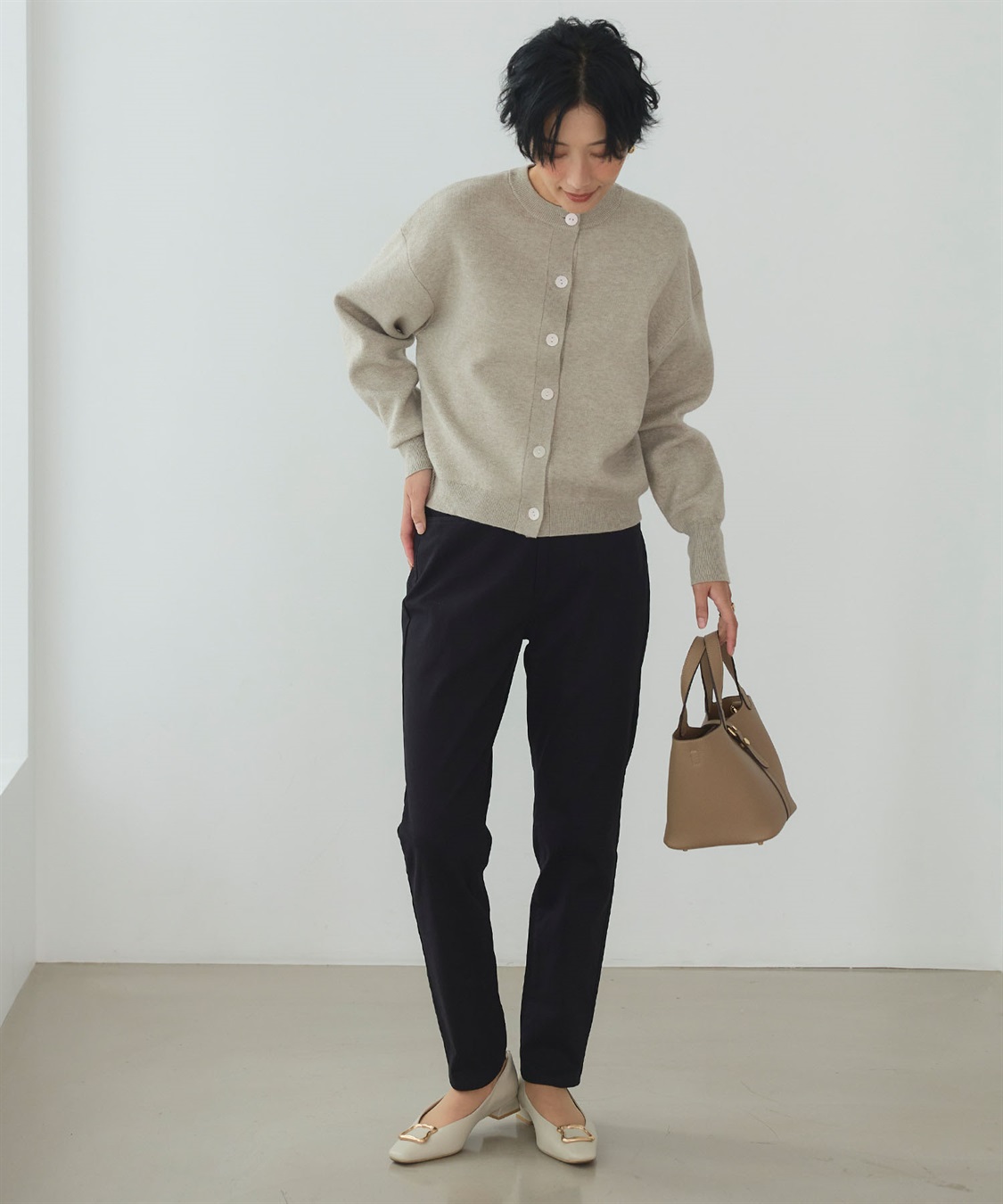 CROSS FUNCTION 《ストレッチ 》エブ楽 裏起毛イージースリムストレートパンツ_sub_4