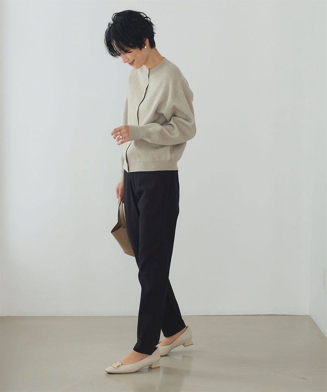 CROSS FUNCTION 《ストレッチ 》エブ楽 裏起毛イージースリムストレートパンツ_sub_5
