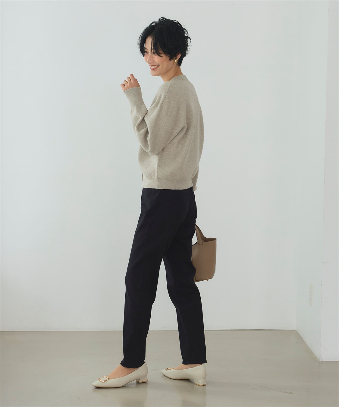 CROSS FUNCTION 《ストレッチ 》エブ楽 裏起毛イージースリムストレートパンツ_sub_6