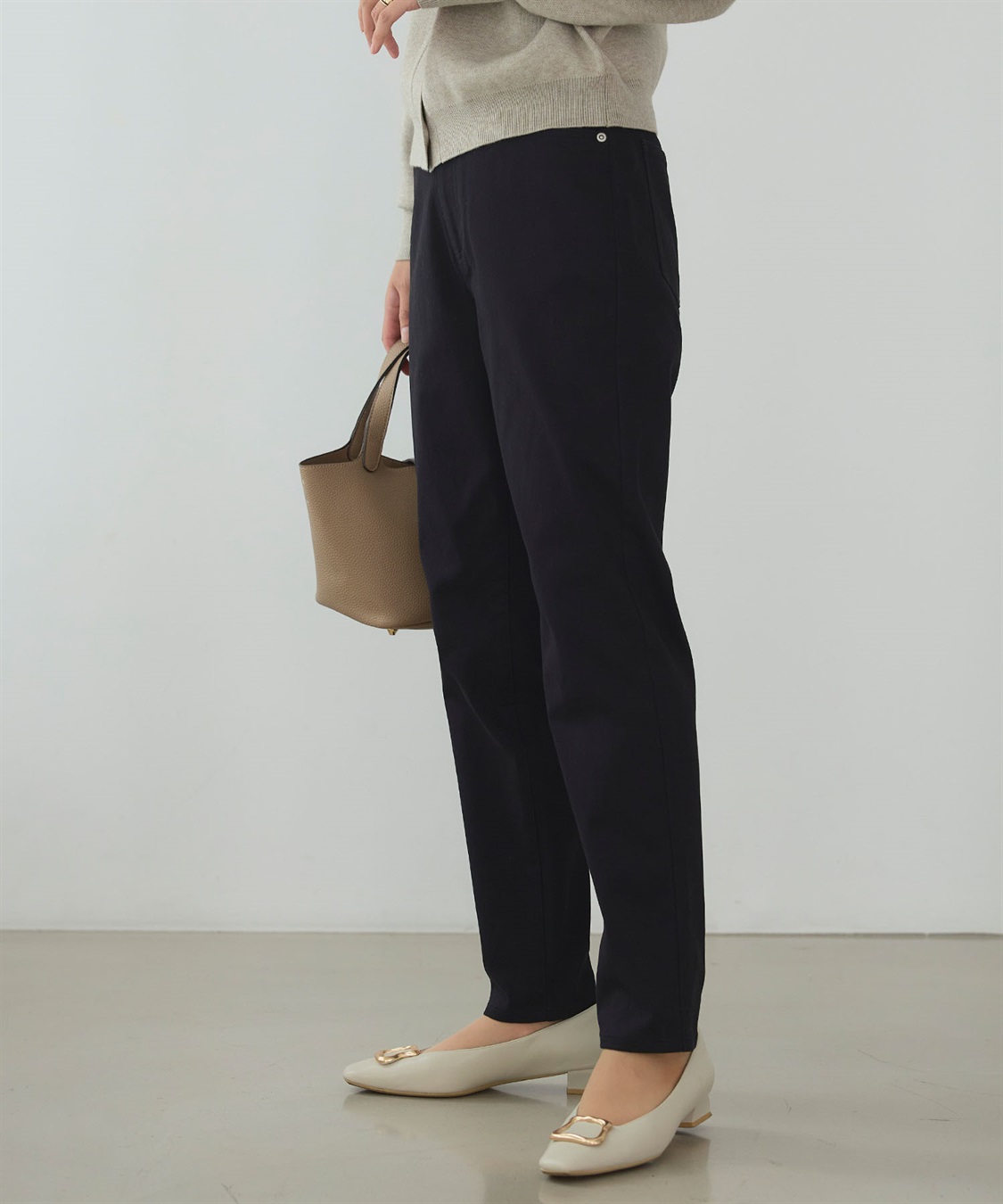 CROSS FUNCTION 《ストレッチ 》エブ楽 裏起毛イージースリムストレートパンツ_sub_9