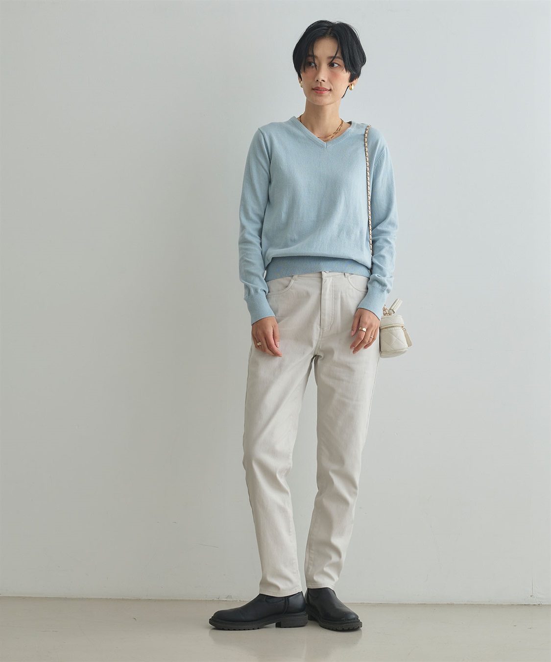 CROSS FUNCTION 《ストレッチ 》エブ楽 裏起毛イージースリムストレートパンツ_sub_10