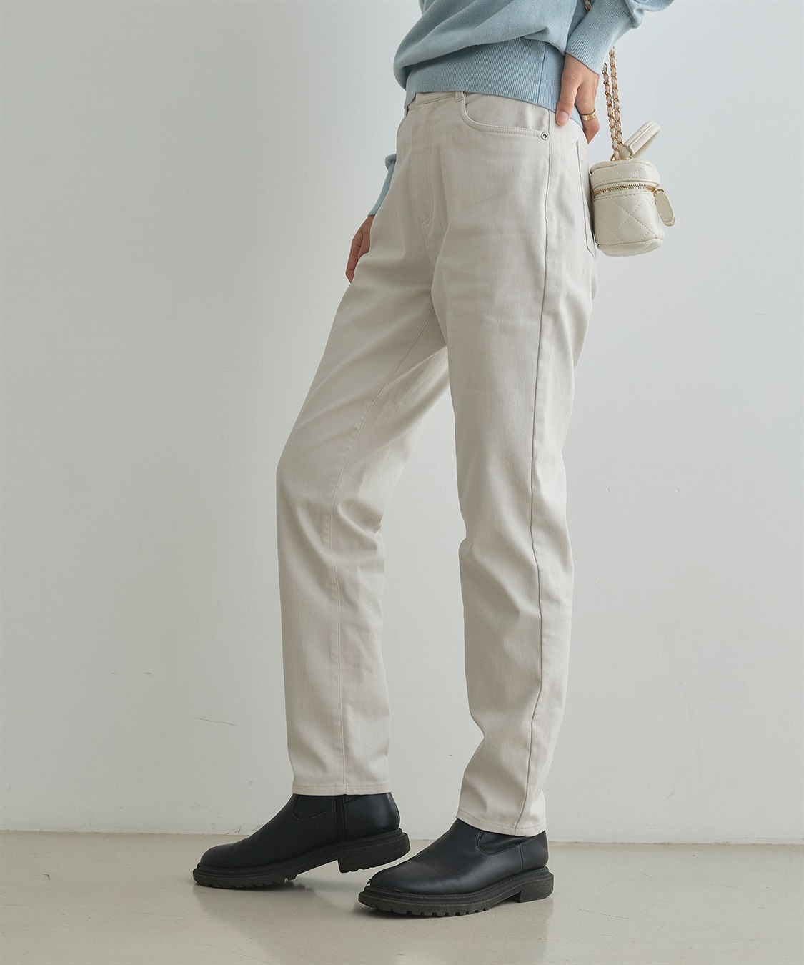 CROSS FUNCTION 《ストレッチ 》エブ楽 裏起毛イージースリムストレートパンツ_sub_14