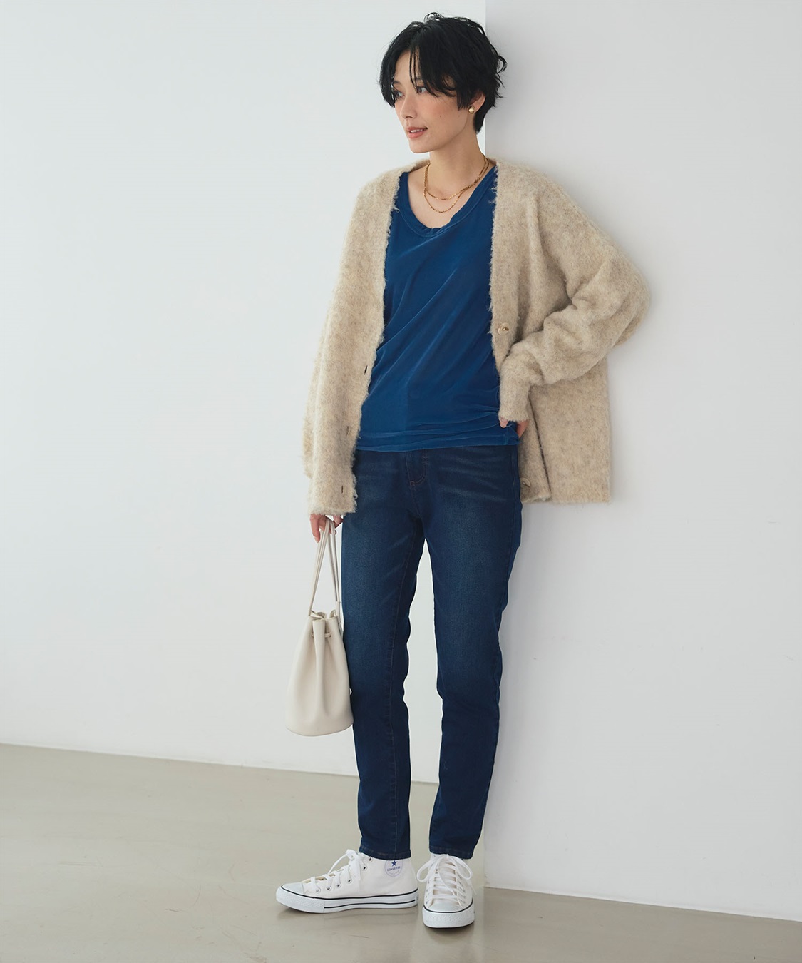 CROSS FUNCTION 《ストレッチ 》エブ楽 裏起毛イージースリムストレートパンツ_sub_15