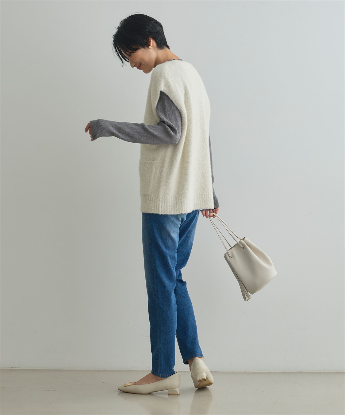 CROSS FUNCTION 《ストレッチ 》エブ楽 裏起毛イージースリムストレートパンツ_sub_20