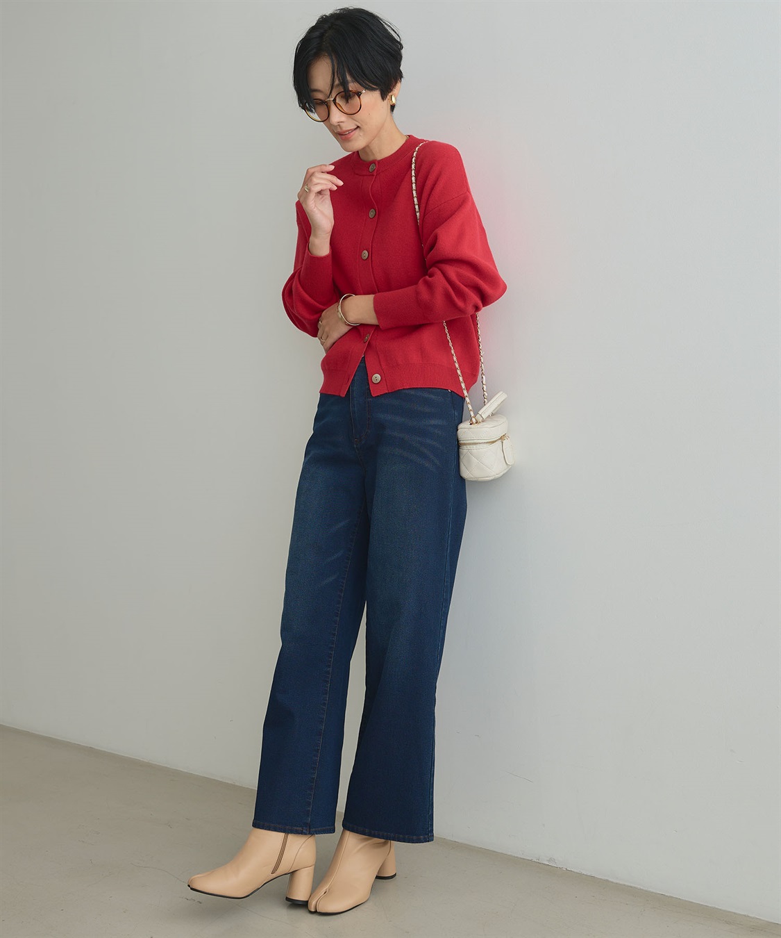 CROSS FUNCTION 《ストレッチ》エブ楽 裏起毛ワイドストレートパンツ_sub_5