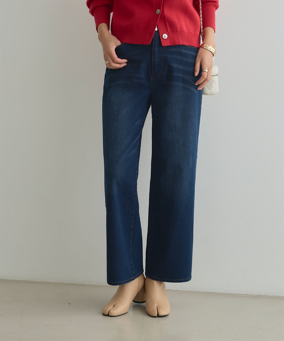 CROSS FUNCTION 《ストレッチ》エブ楽 裏起毛ワイドストレートパンツ_sub_7