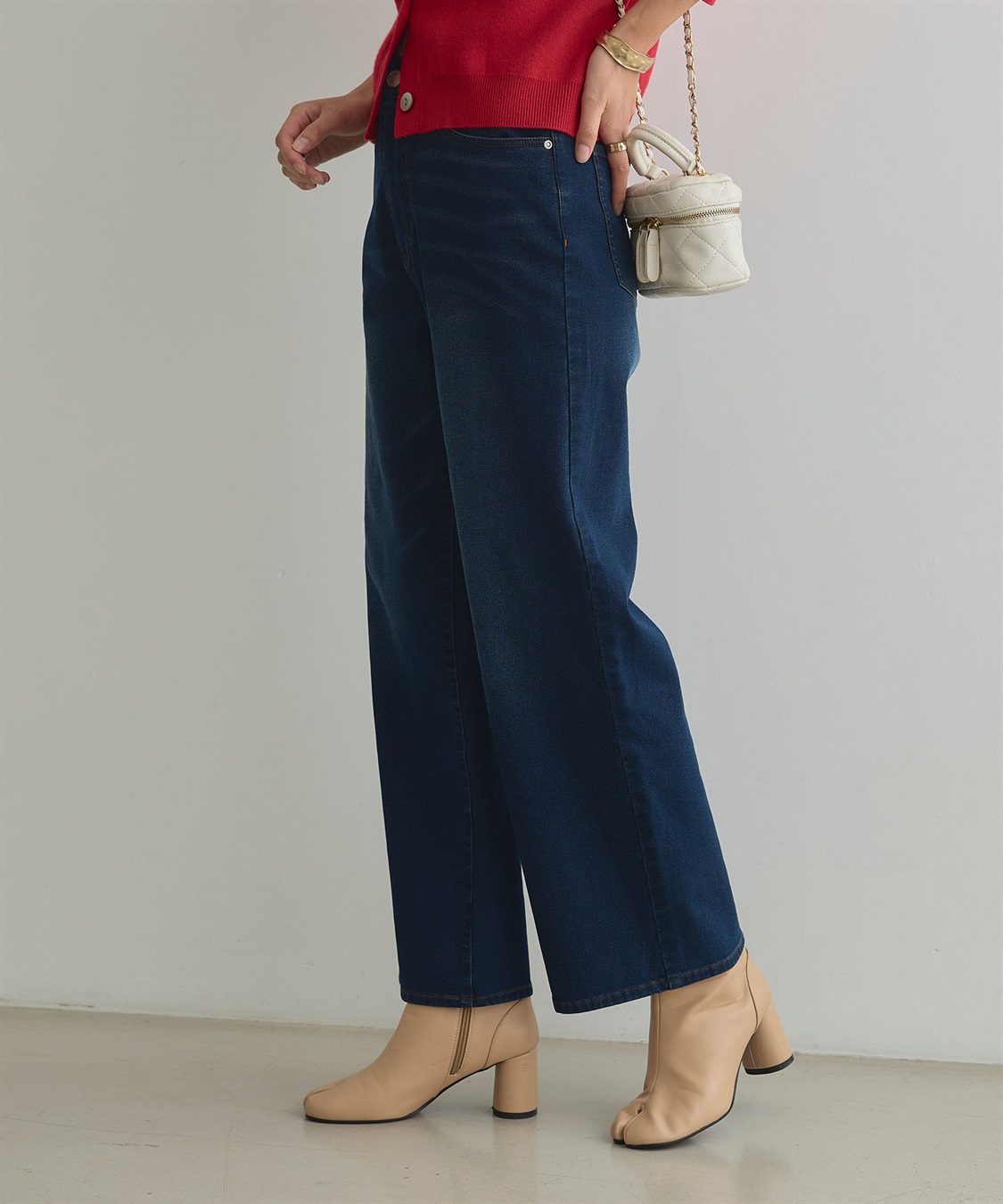 CROSS FUNCTION 《ストレッチ》エブ楽 裏起毛ワイドストレートパンツ_sub_8