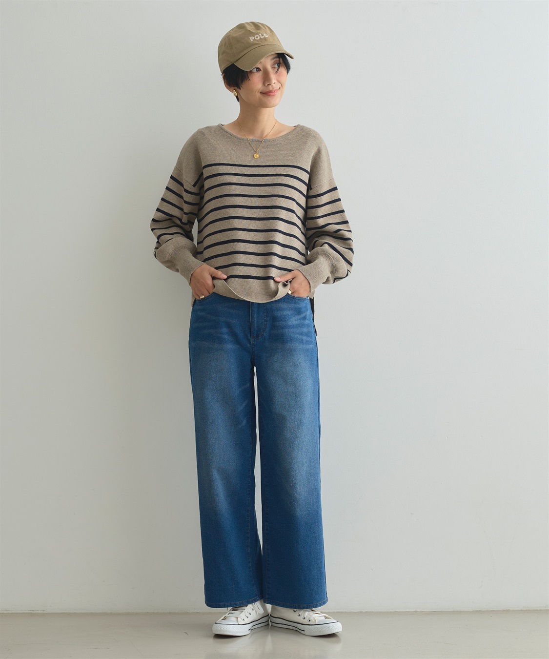 CROSS FUNCTION 《ストレッチ》エブ楽 裏起毛ワイドストレートパンツ_sub_9