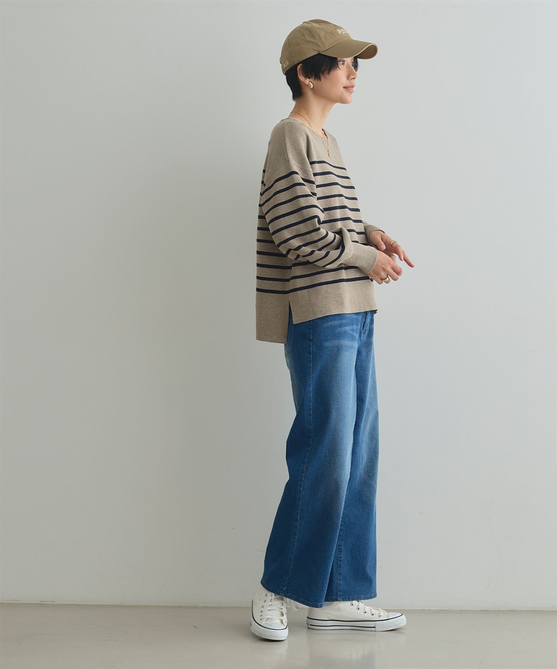 CROSS FUNCTION 《ストレッチ》エブ楽 裏起毛ワイドストレートパンツ_sub_10