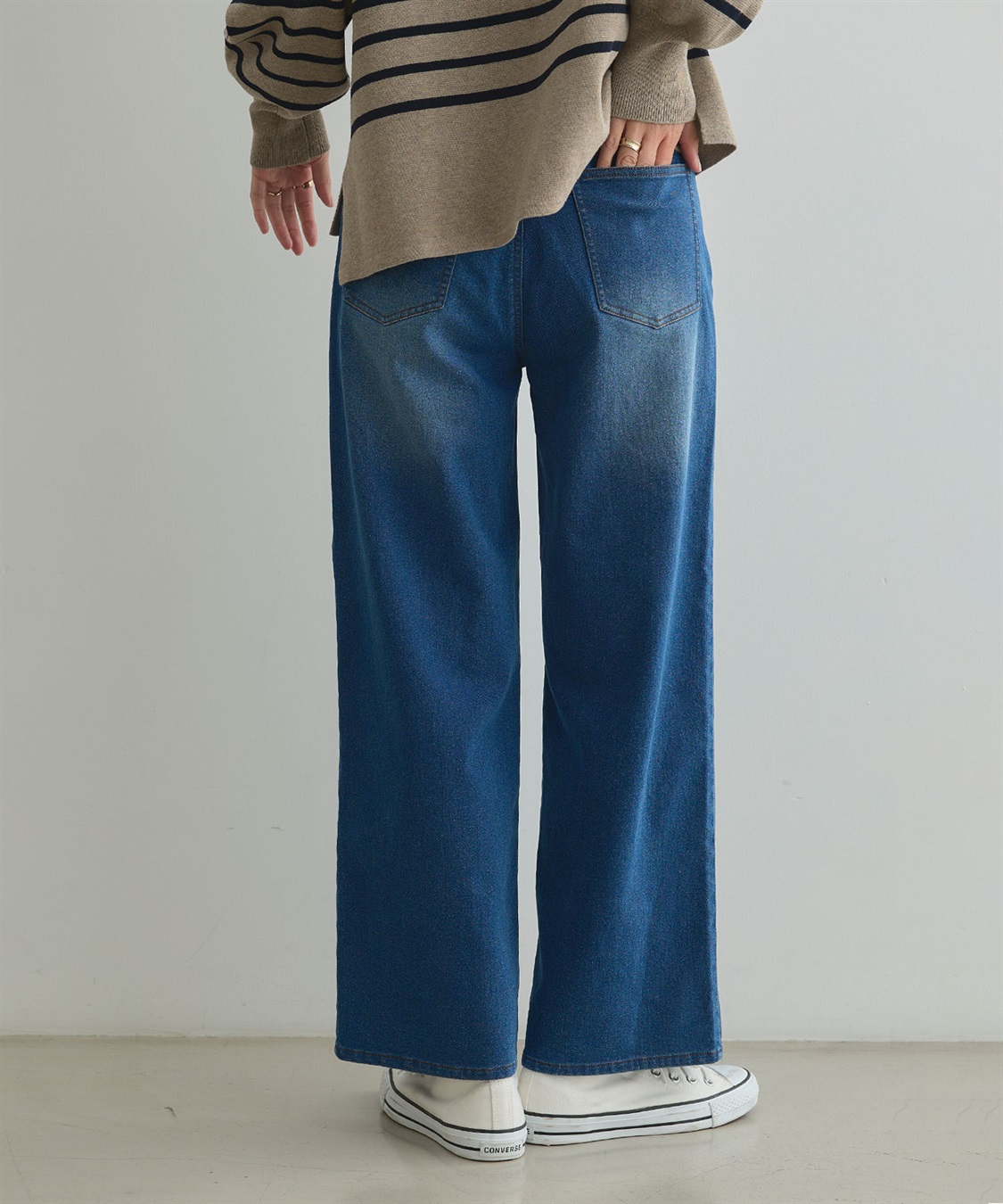 CROSS FUNCTION 《ストレッチ》エブ楽 裏起毛ワイドストレートパンツ_sub_14