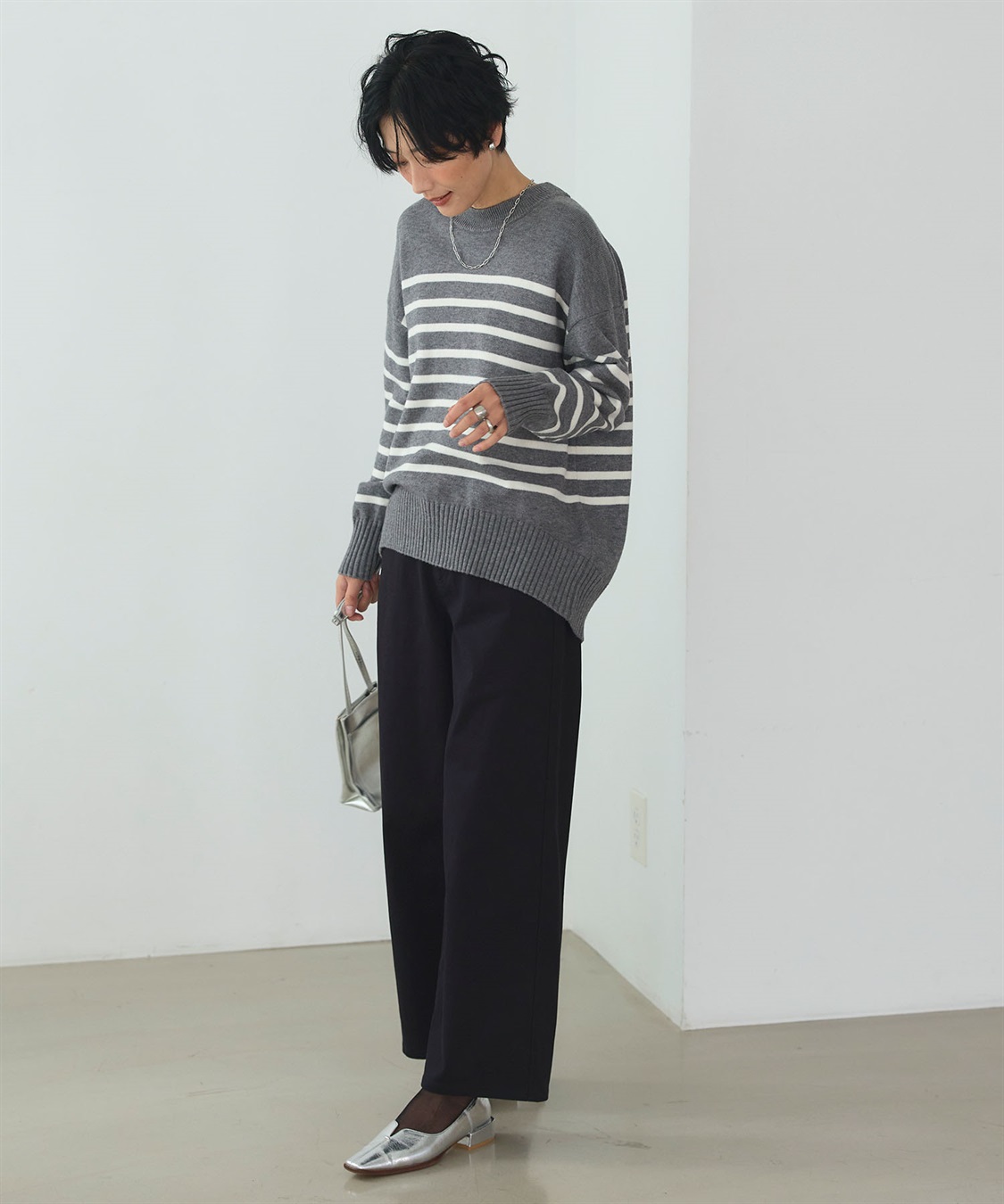 CROSS FUNCTION 《ストレッチ》エブ楽 裏起毛ワイドストレートパンツ_sub_16