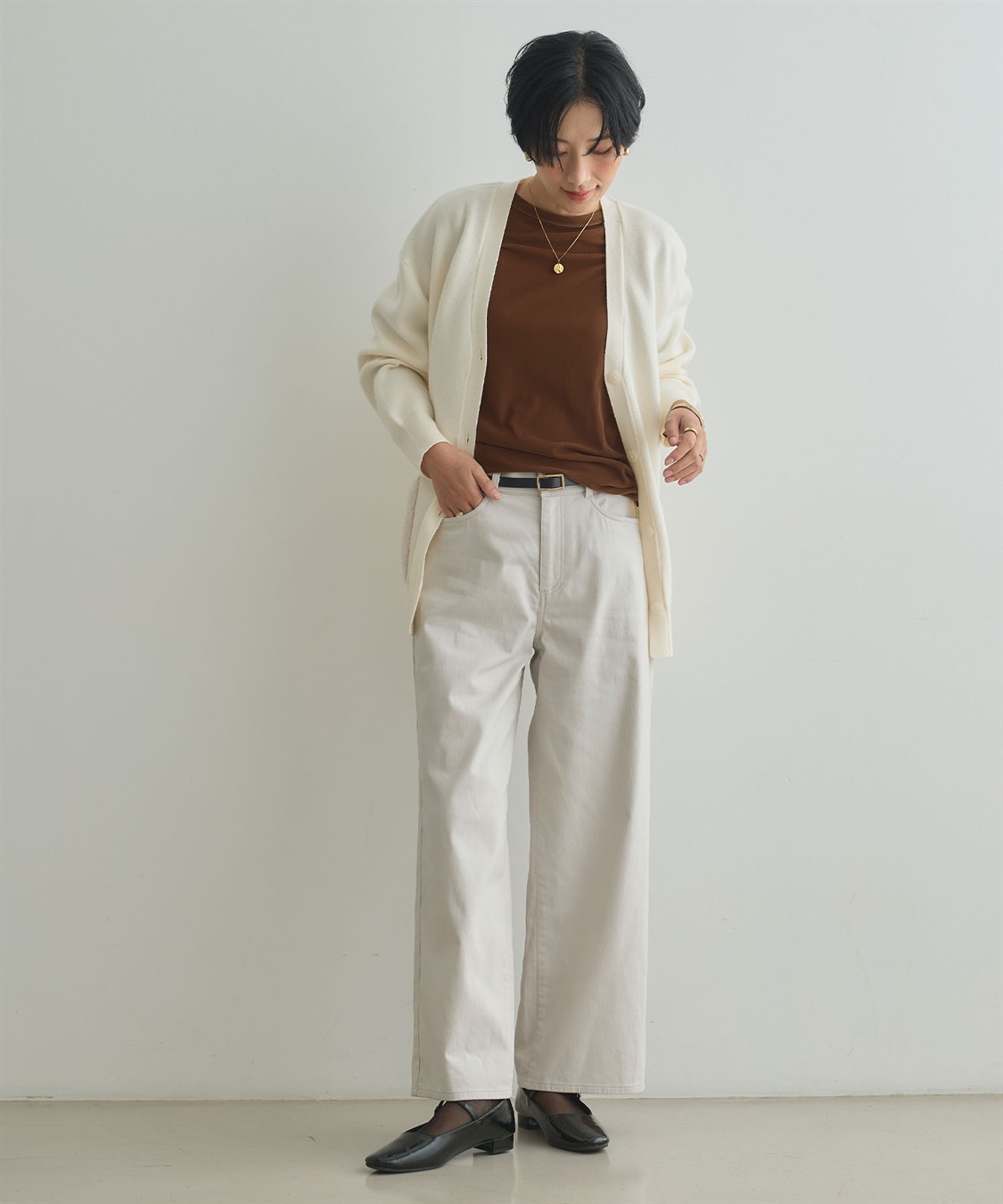 CROSS FUNCTION 《ストレッチ》エブ楽 裏起毛ワイドストレートパンツ_sub_20