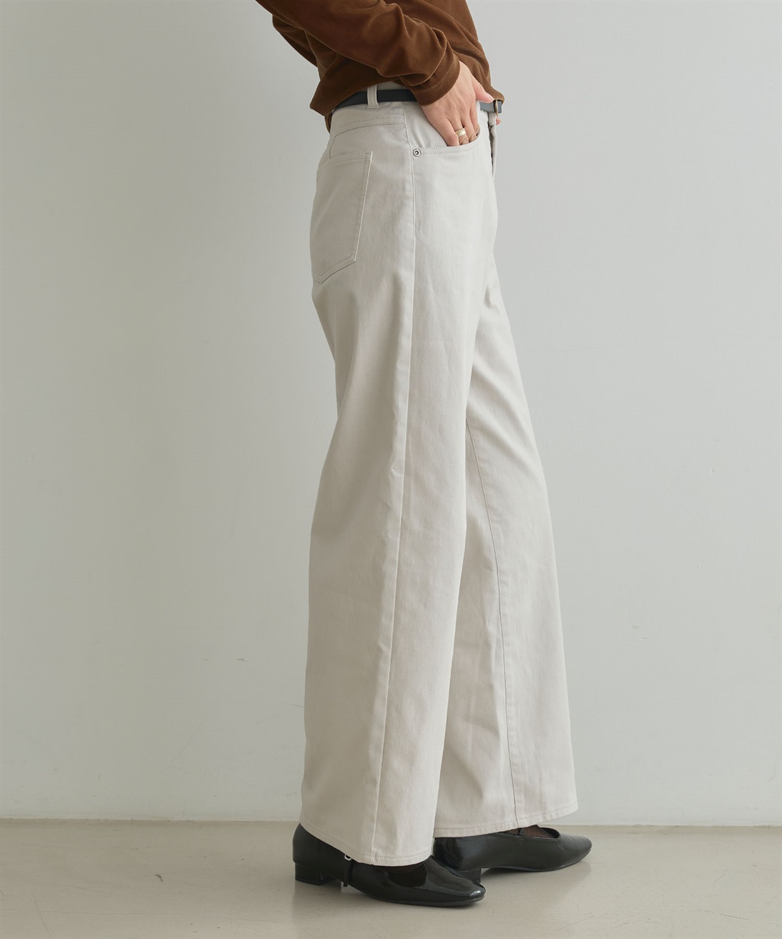 CROSS FUNCTION 《ストレッチ》エブ楽 裏起毛ワイドストレートパンツ_sub_23