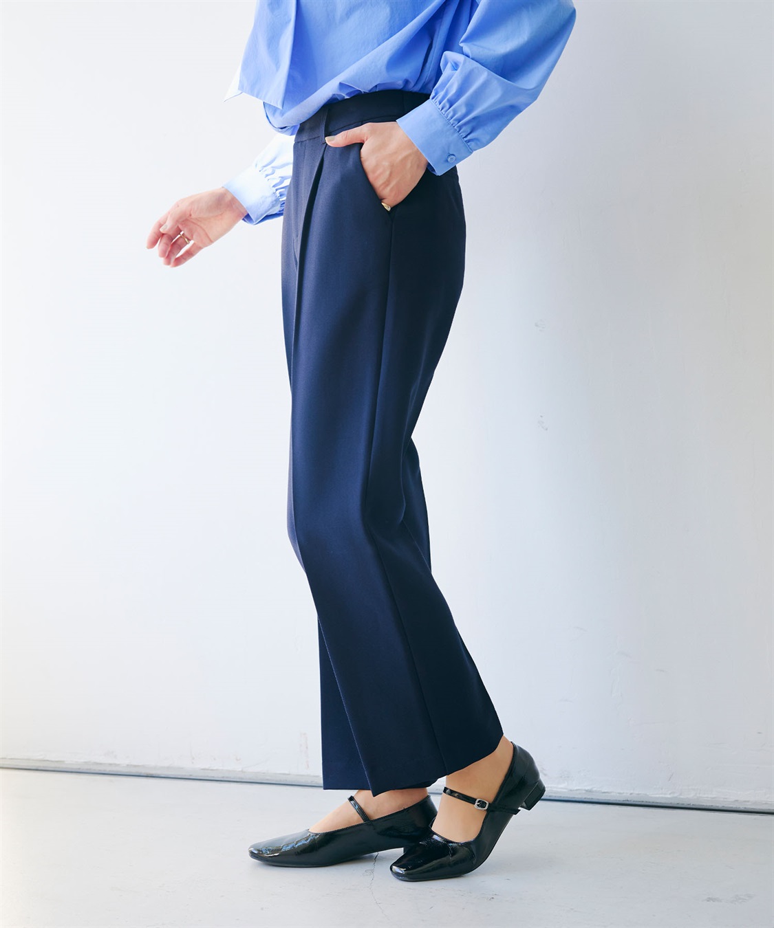 CROSS FUNCTION 《洗える・シワになりにくい》正解 センタープレスストレートパンツ_sub_23