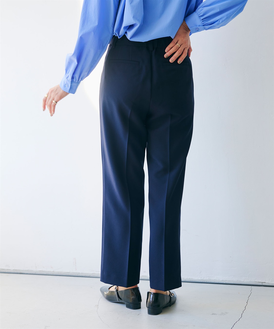 CROSS FUNCTION 《洗える・シワになりにくい》正解 センタープレスストレートパンツ_sub_24