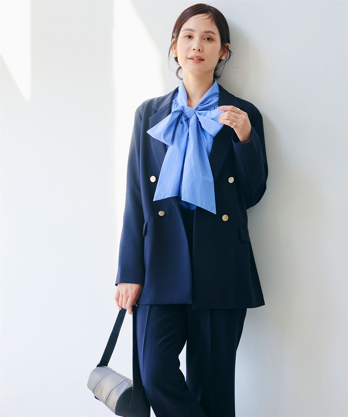 CROSS FUNCTION 《洗える・シワになりにくい》正解 金釦ダブルテーラードジャケット_sub_7