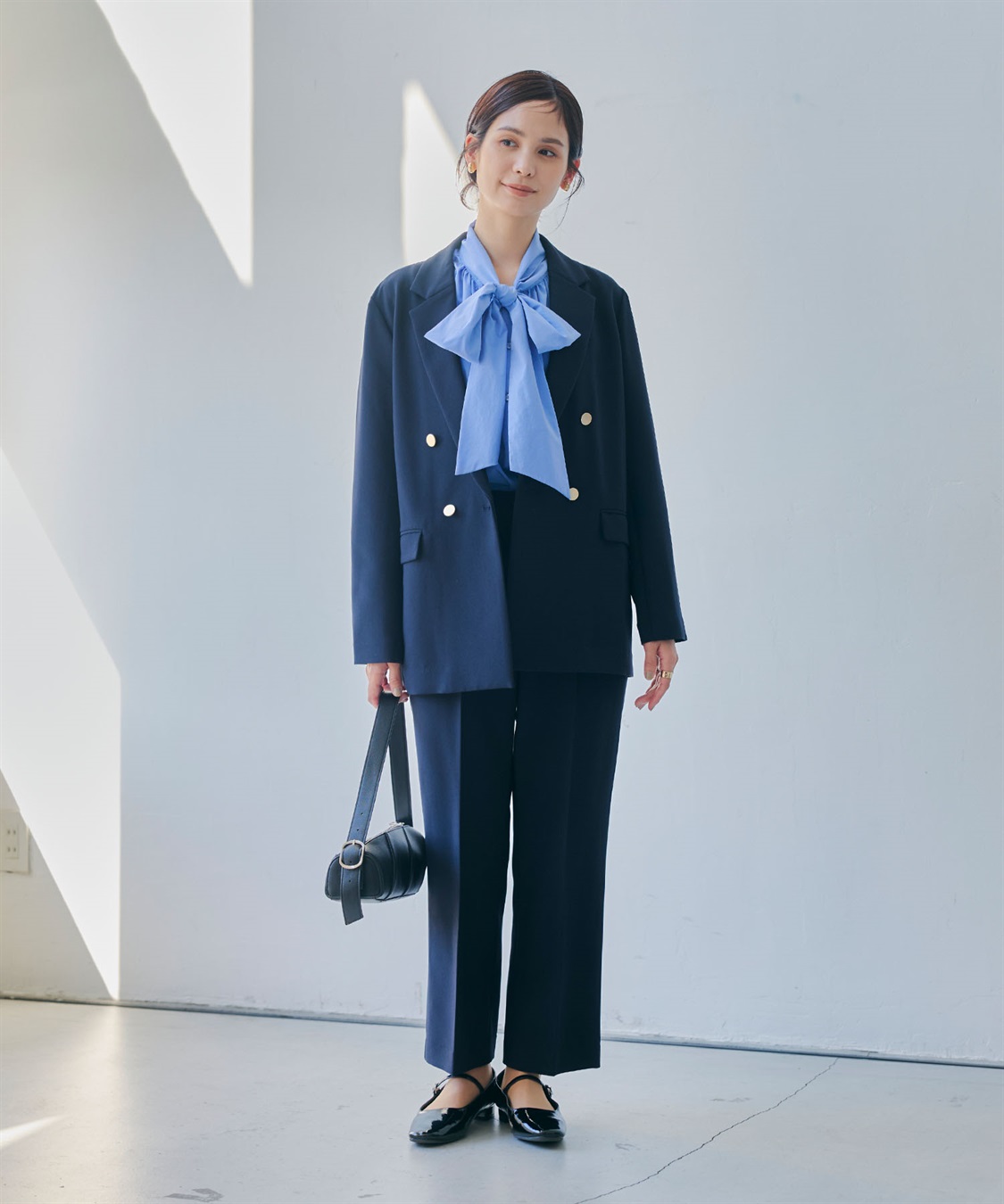 CROSS FUNCTION 《洗える・シワになりにくい》正解 金釦ダブルテーラードジャケット_sub_8