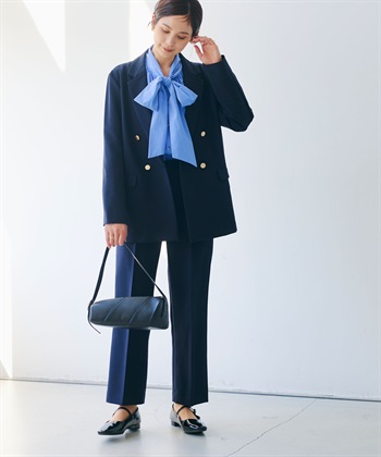 CROSS FUNCTION 《洗える・シワになりにくい》正解 金釦ダブルテーラードジャケット_subthumb_11