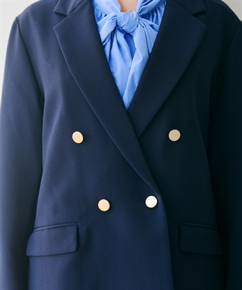 CROSS FUNCTION 《洗える・シワになりにくい》正解 金釦ダブルテーラードジャケット_subthumb_26