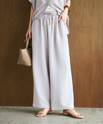 CROSS FUNCTION 《シワになりにくい》サマナチュラ リネンライクイージーワイドパンツ_subthumb_8