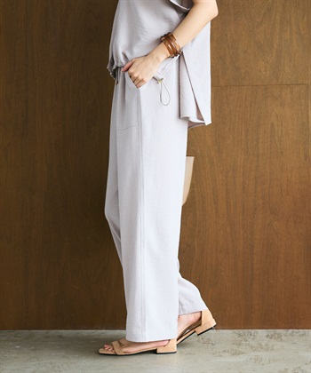 CROSS FUNCTION 《シワになりにくい》サマナチュラ リネンライクイージーワイドパンツ_subthumb_9