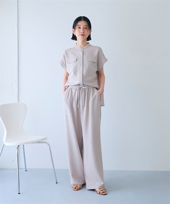 CROSS FUNCTION 《シワになりにくい》サマナチュラ リネンライクイージーワイドパンツ_subthumb_12