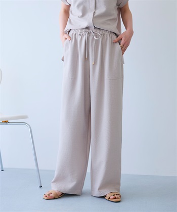 CROSS FUNCTION 《シワになりにくい》サマナチュラ リネンライクイージーワイドパンツ_subthumb_16