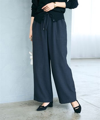 CROSS FUNCTION 《シワになりにくい》サマナチュラ リネンライクイージーワイドパンツ_subthumb_25