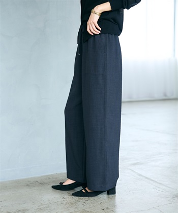 CROSS FUNCTION 《シワになりにくい》サマナチュラ リネンライクイージーワイドパンツ_subthumb_26