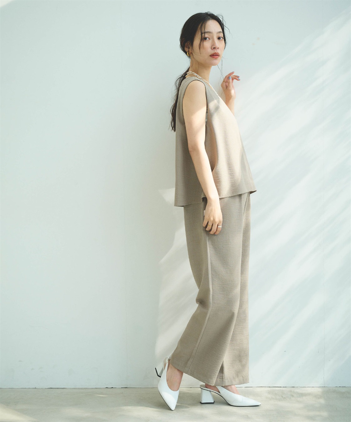 CROSS FUNCTION 《シワになりにくい》サマナチュラ リネンライクオールインワン_sub_1