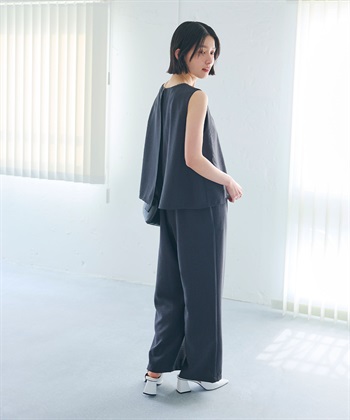 CROSS FUNCTION 《シワになりにくい》サマナチュラ リネンライクオールインワン_subthumb_4