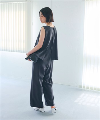 CROSS FUNCTION 《シワになりにくい》サマナチュラ リネンライクオールインワン_subthumb_5